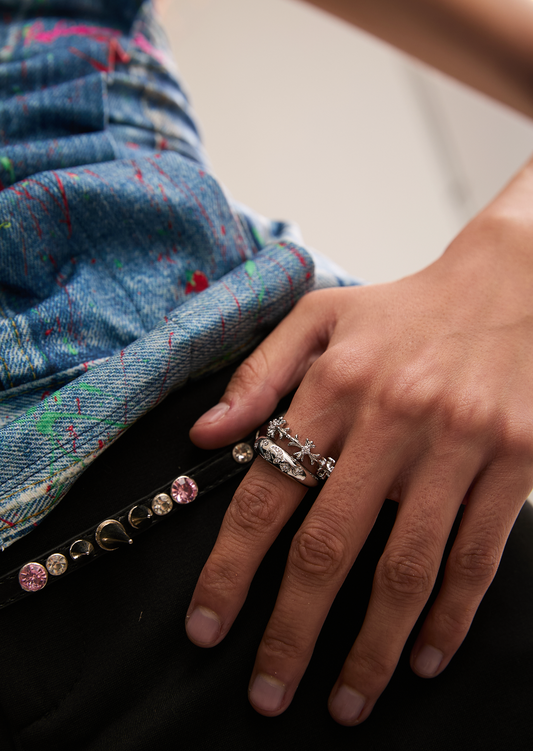 Set di anelli in argento Titus