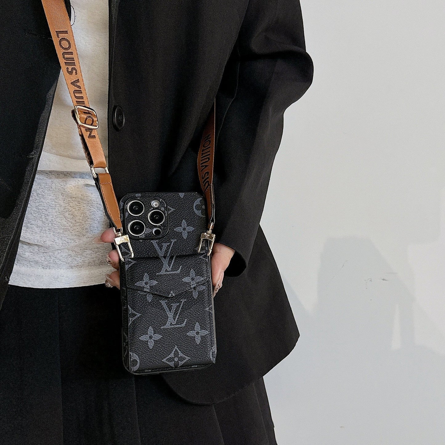 All-Inclusive Crossbody Card Holder Case For iPhone
