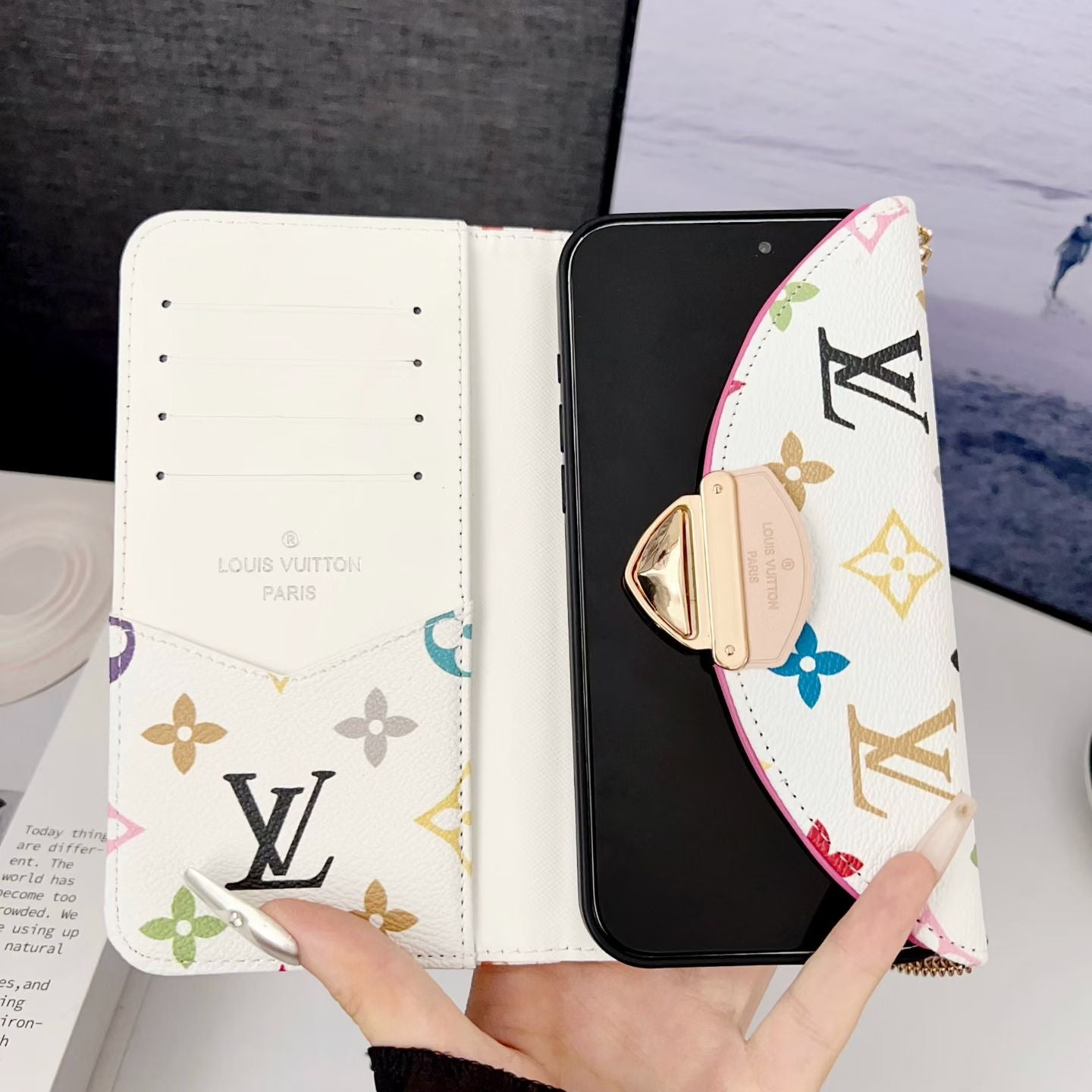 New Wallet Design Phone Cover For iPhone