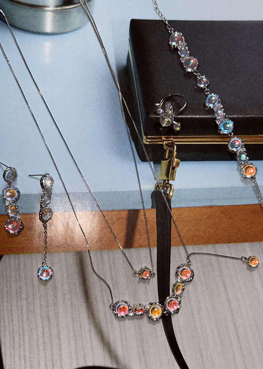 Bracciale Vichy in pietra di luna