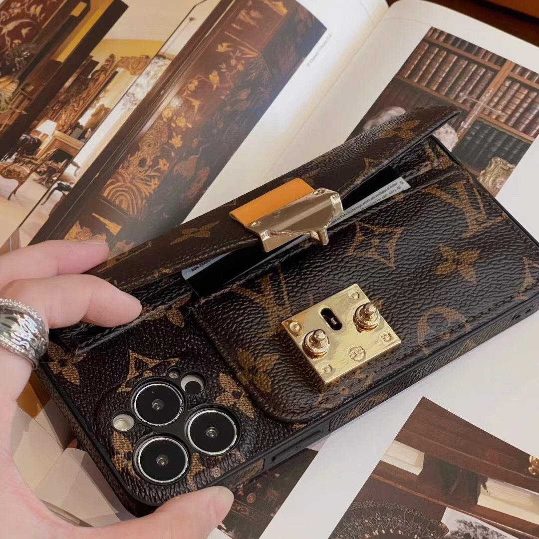 Brown Chain Phone Case