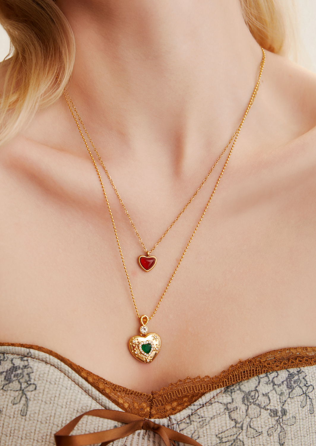 Emily Carnelian Heart Necklace