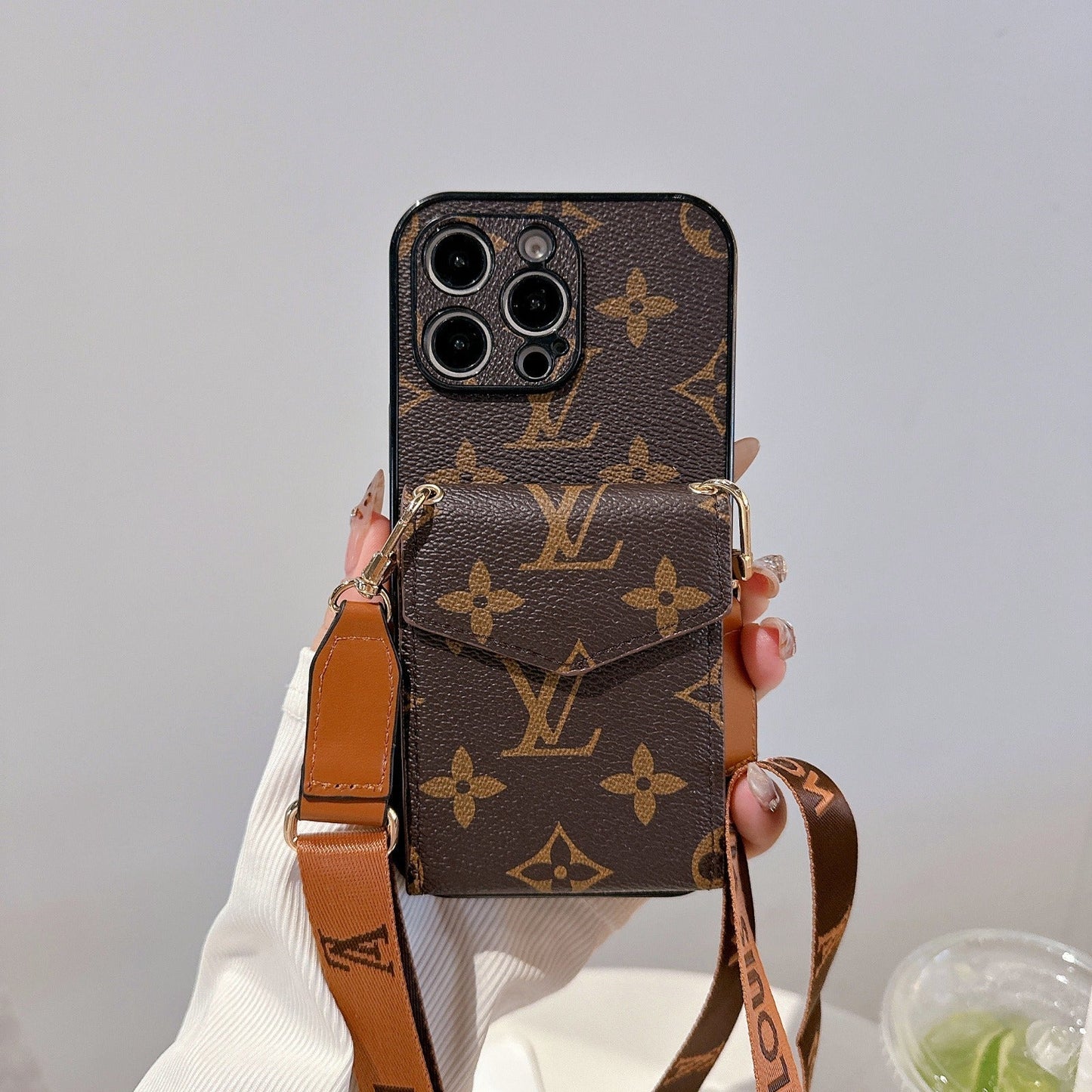 All-Inclusive Crossbody Card Holder Case For iPhone