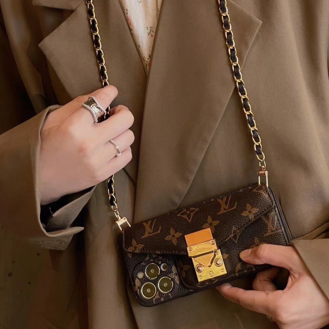 Brown Chain Phone Case