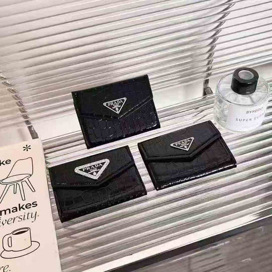 New Black Card Holder Coin Wallet