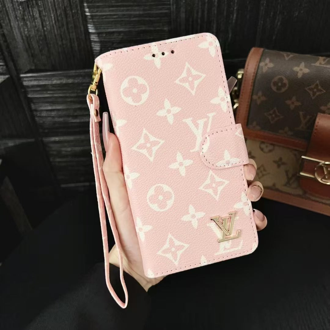 Custodia per telefono con portafoglio costoso alla moda per iPhone