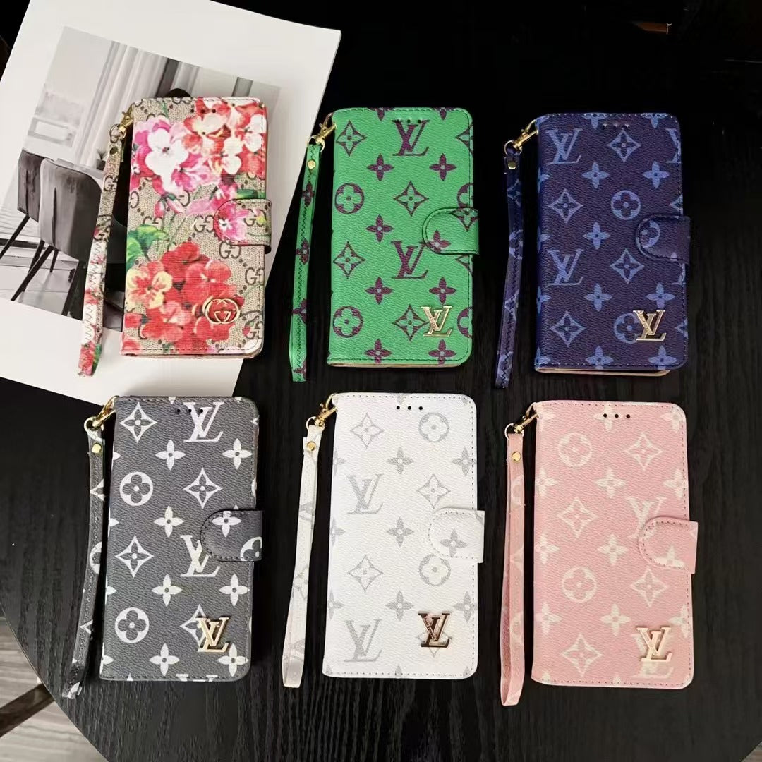 Custodia per telefono con portafoglio costoso alla moda per iPhone