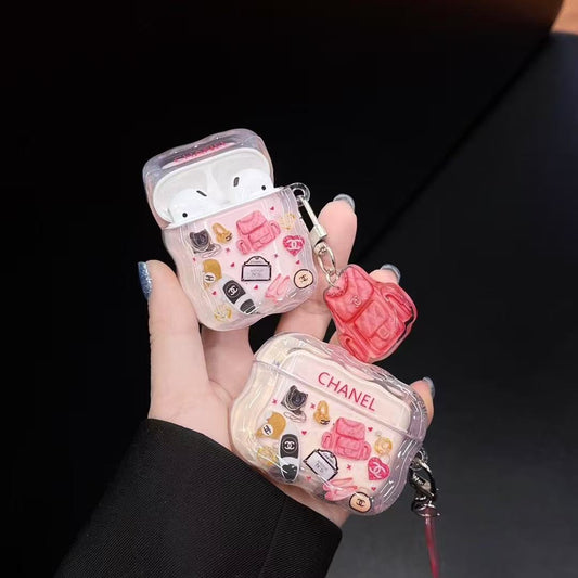 Cute Silicone Pattern AirPods Case