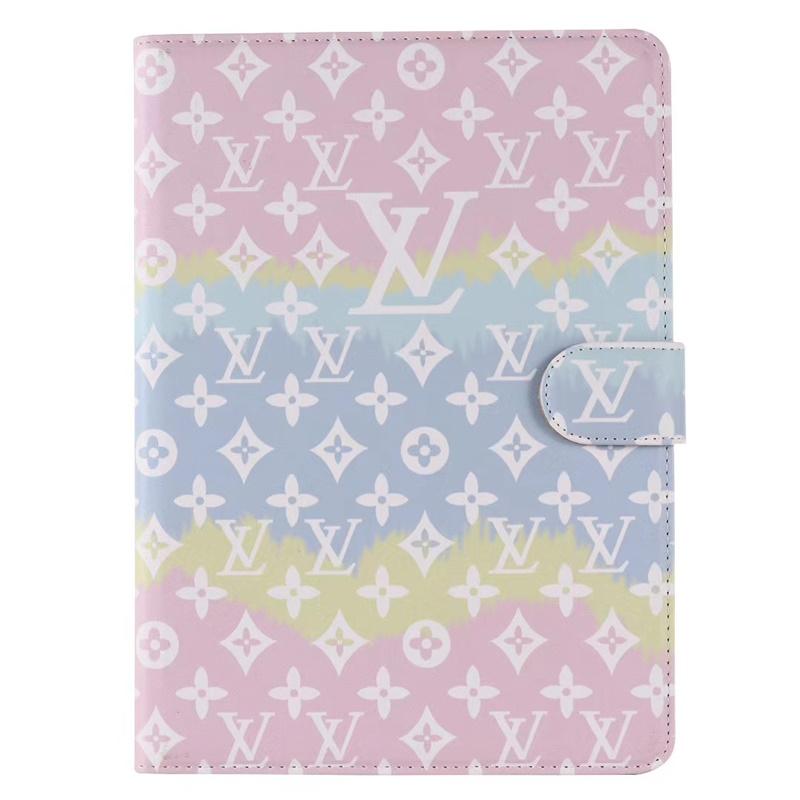 Custodia per iPad con design rosa arcobaleno
