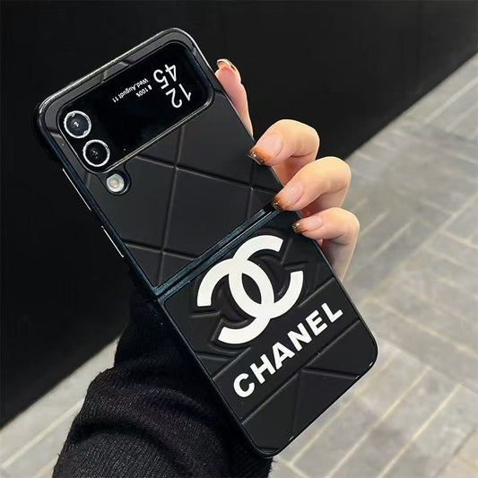 Trendy Black Galaxy Z Case For Samsung