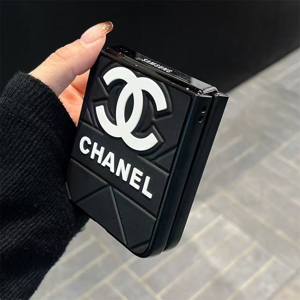 Trendy Black Galaxy Z Case For Samsung