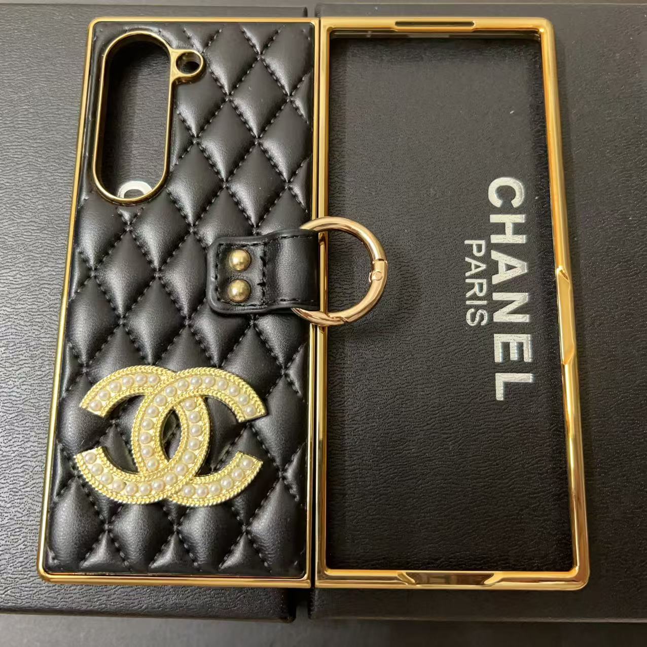 Full Black Gold Galaxy Case For Samsung