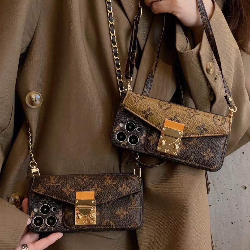 Brown Chain Phone Case