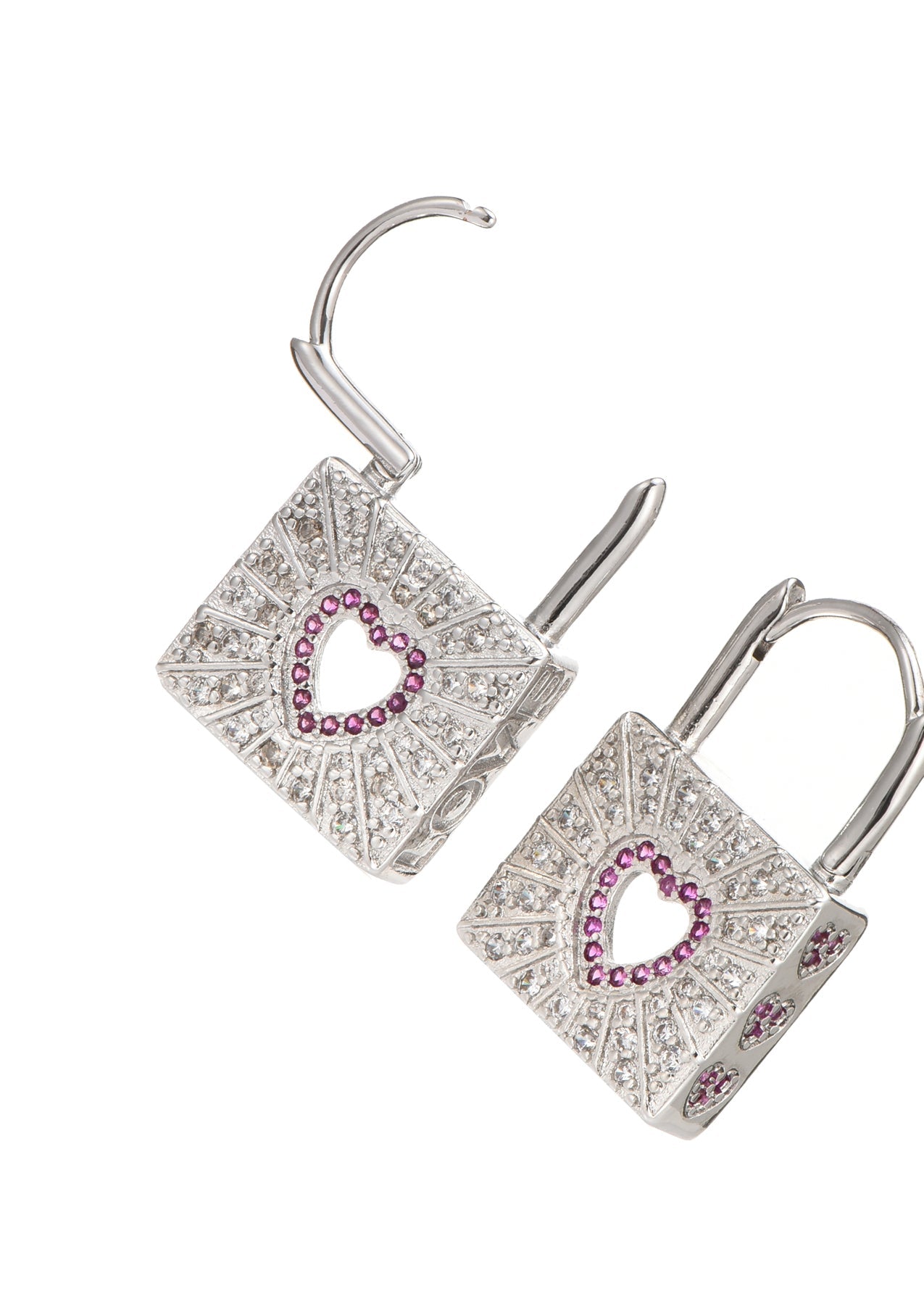 Orecchini scintillanti Pheobie Pink Secret