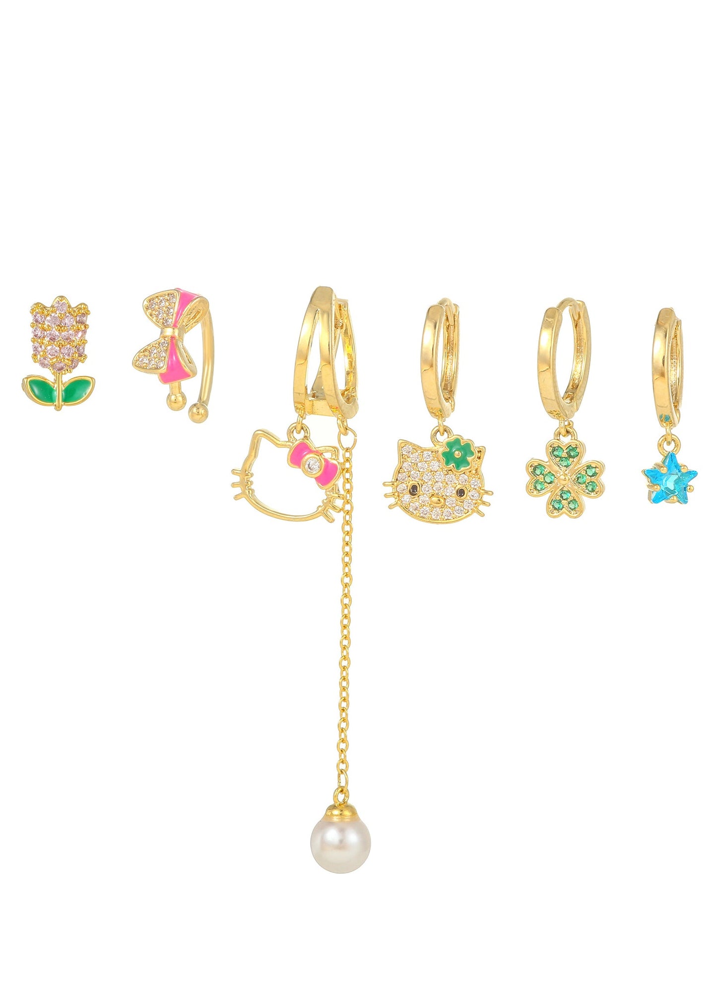 Set di orecchini Kitty Spring Clover