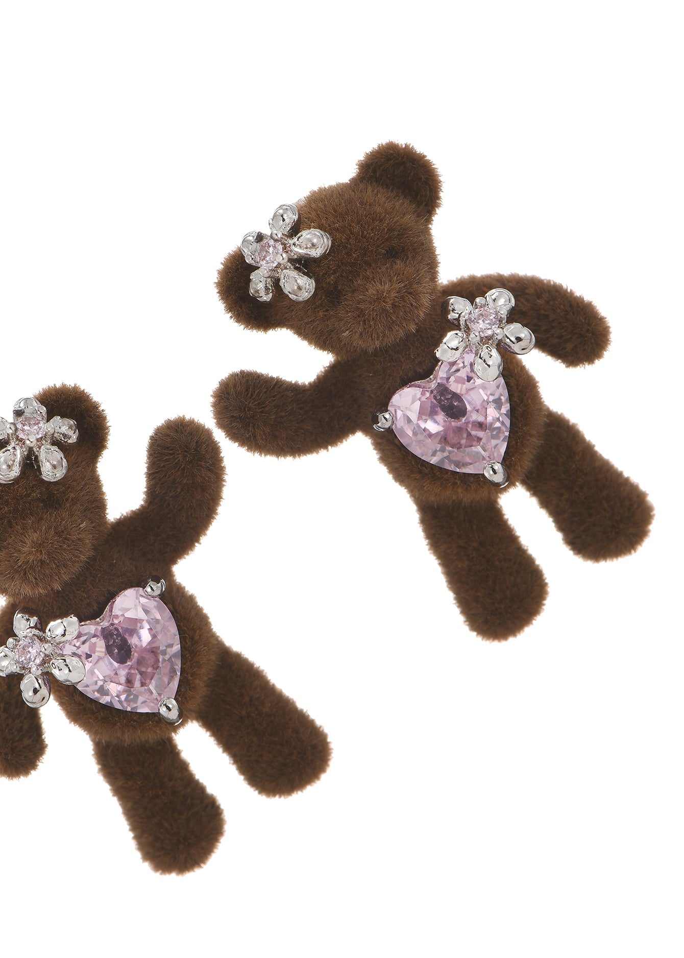Orecchini a forma di cuore Hug Me Bear II