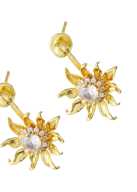 Orecchini dorati Van Sunflower