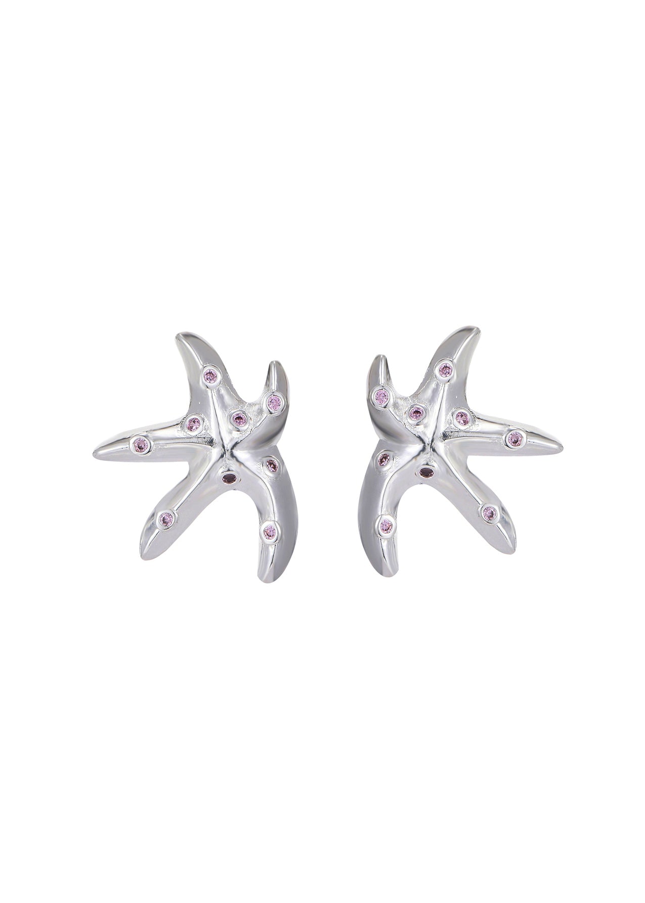 Coco Dancing Seastar rosa Silberohrringe