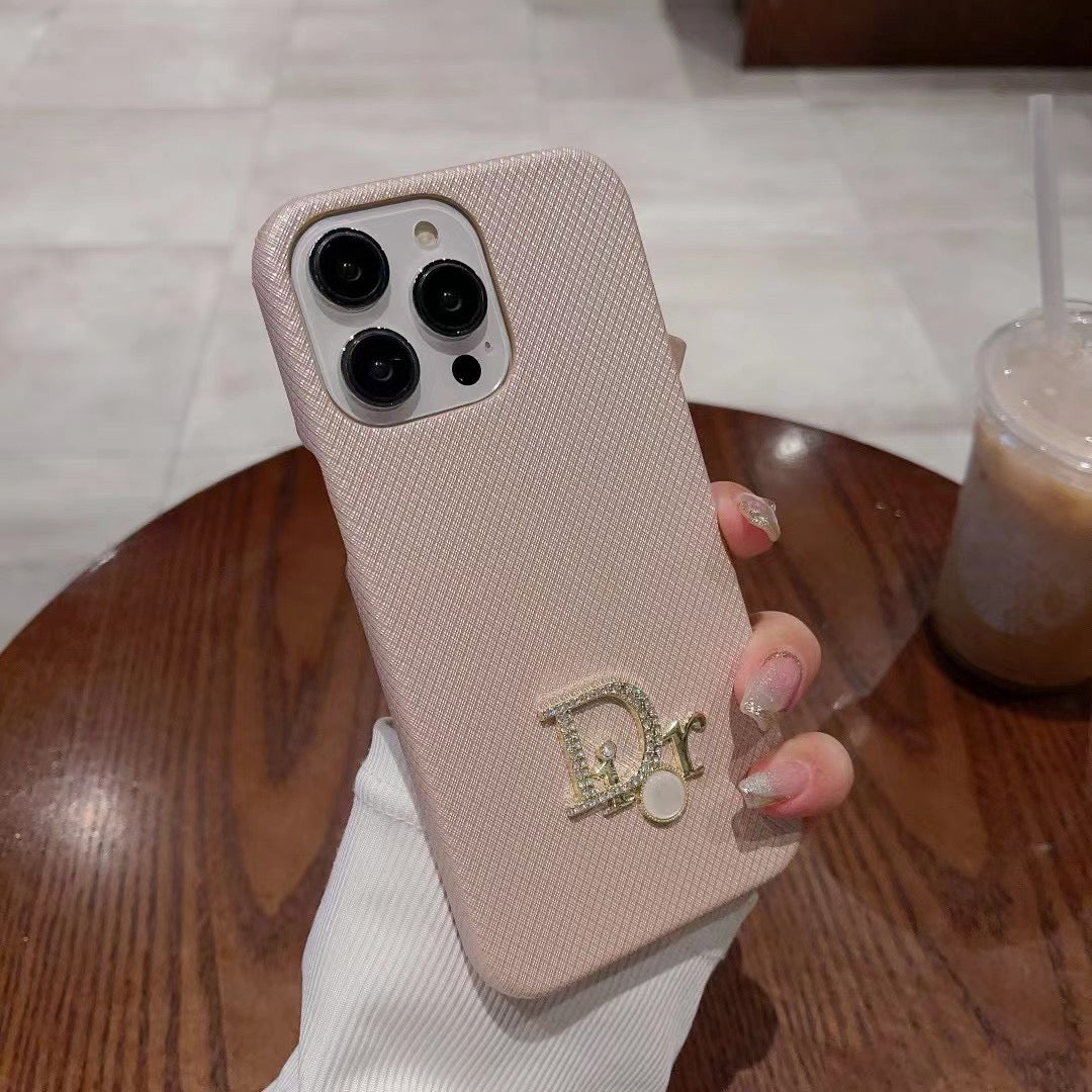 Custodia per telefono con design di perle per iPhone