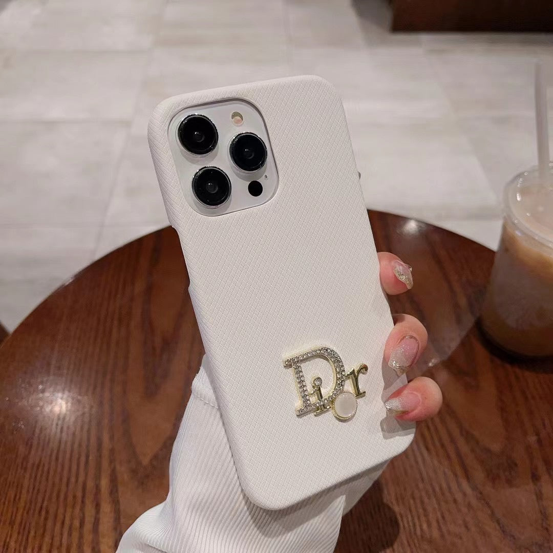Custodia per telefono con design di perle per iPhone