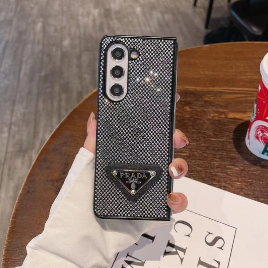 Black Bling Galaxy Z Fold Z Flip Case For Samsung
