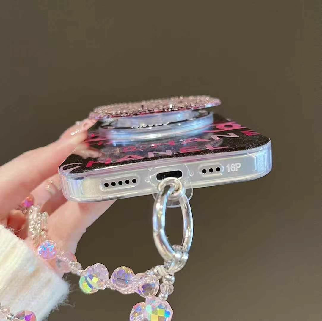Bling Rose Pink MagSafe Phone Case For iPhone