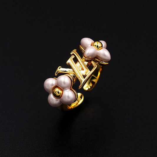 Golden Pearl Ring