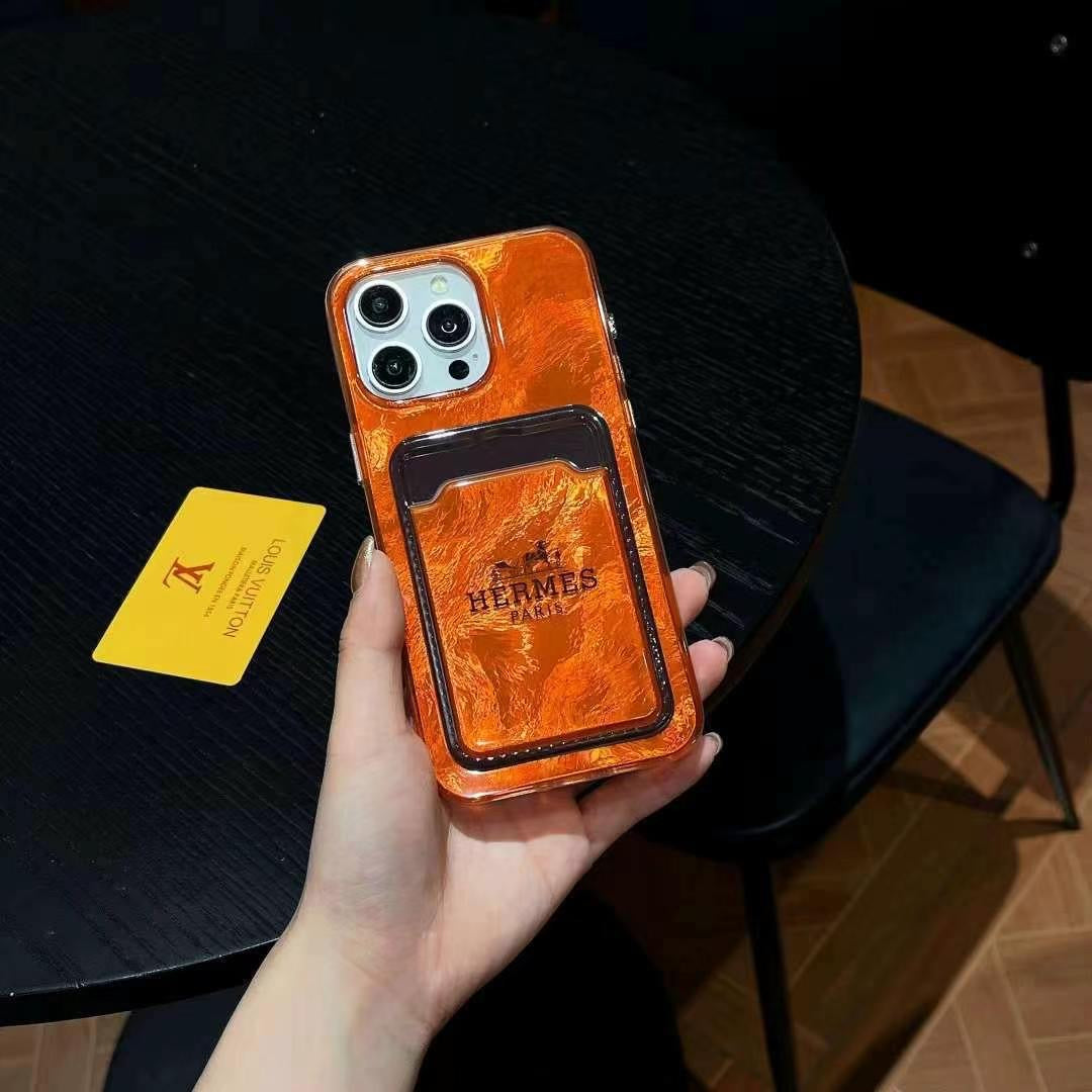 Lustige orange Handyhülle für iPhone