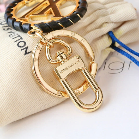 Schwarzer Ringanhänger Schlüsselanhänger