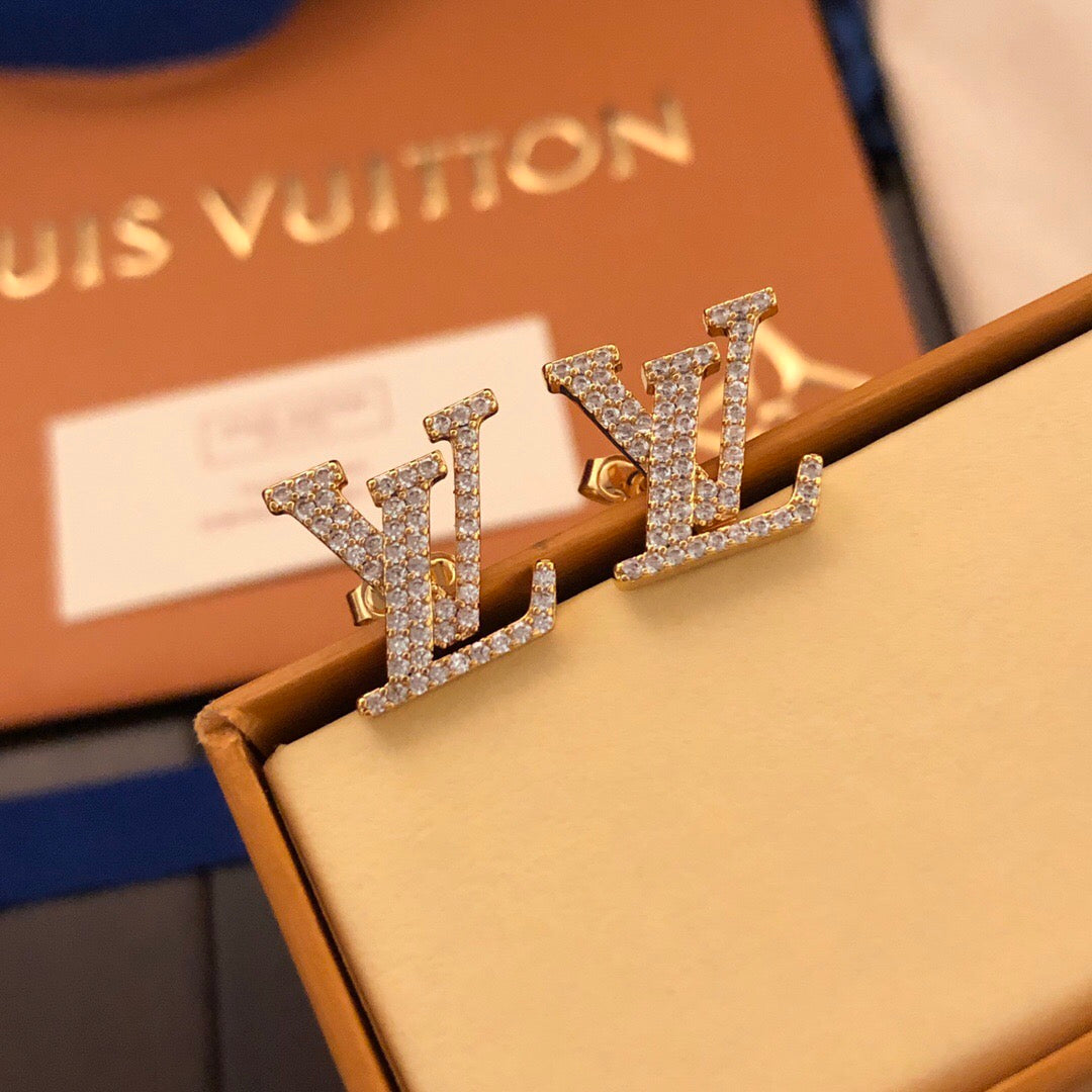 Asymmetrical Rhinestone Earrings