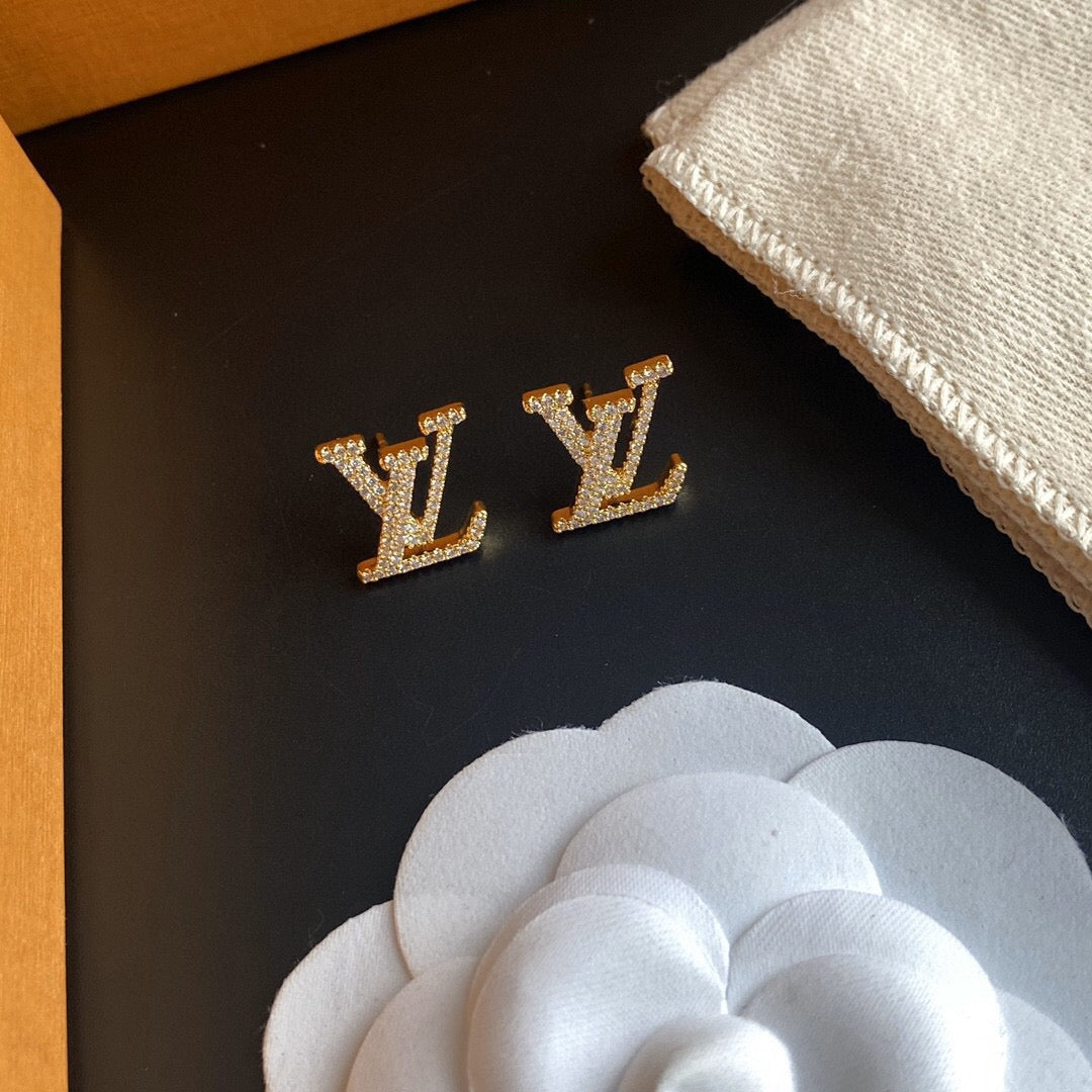 Asymmetrical Rhinestone Earrings