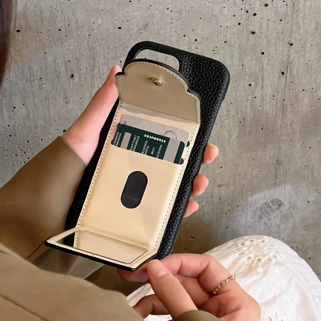 Custodia in pelle colorata per iPhone
