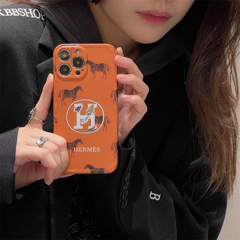 Orange Full Phone Case For iPhone