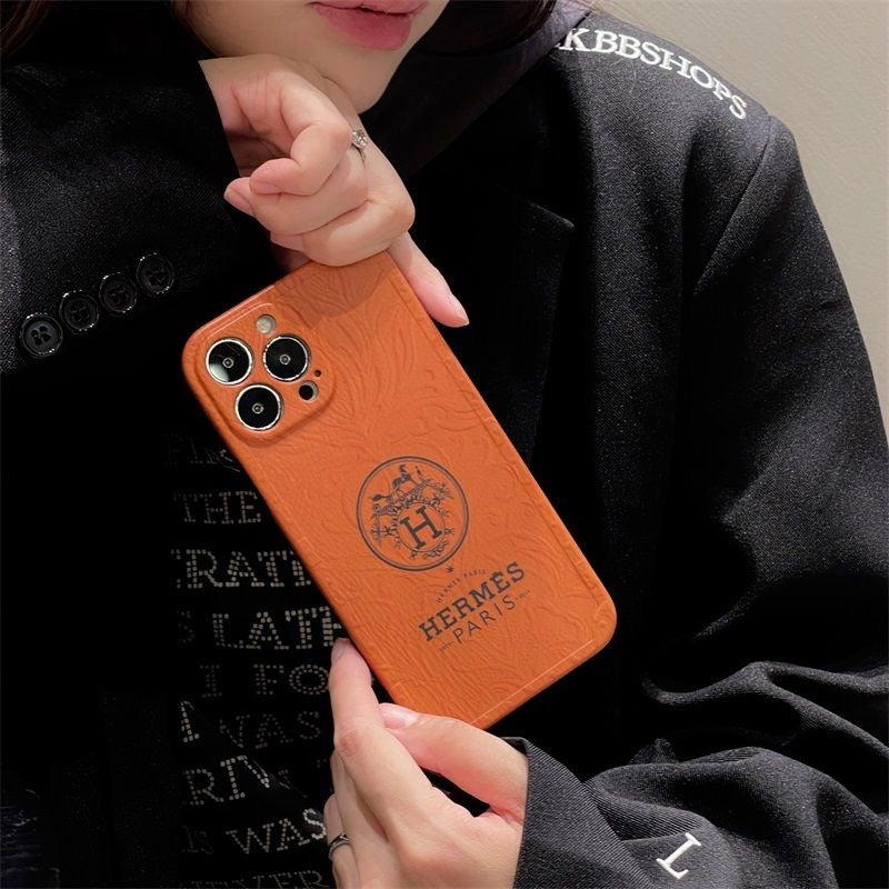 Orange Full Phone Case For iPhone