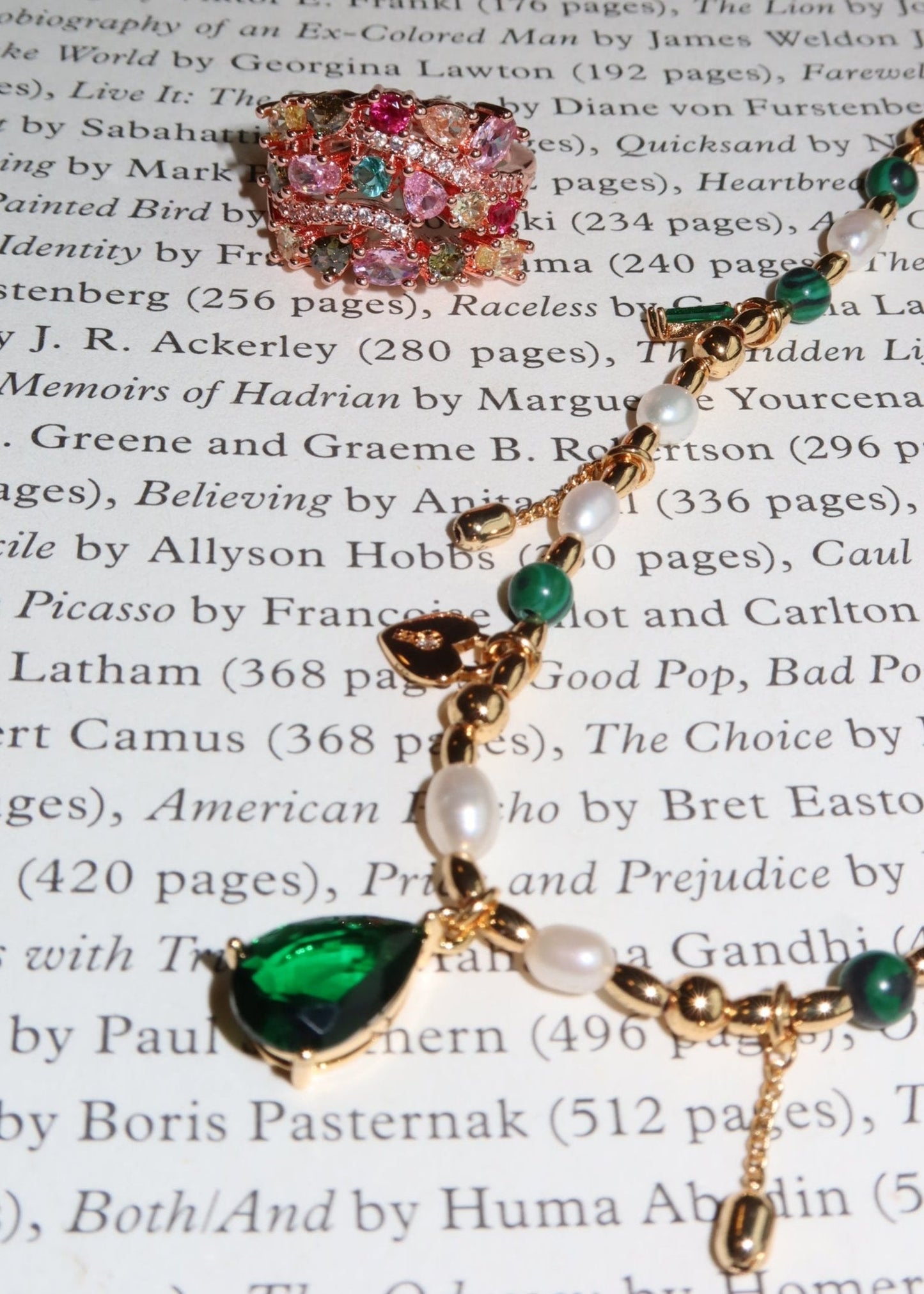 Collana romantica dorata Maelle Green