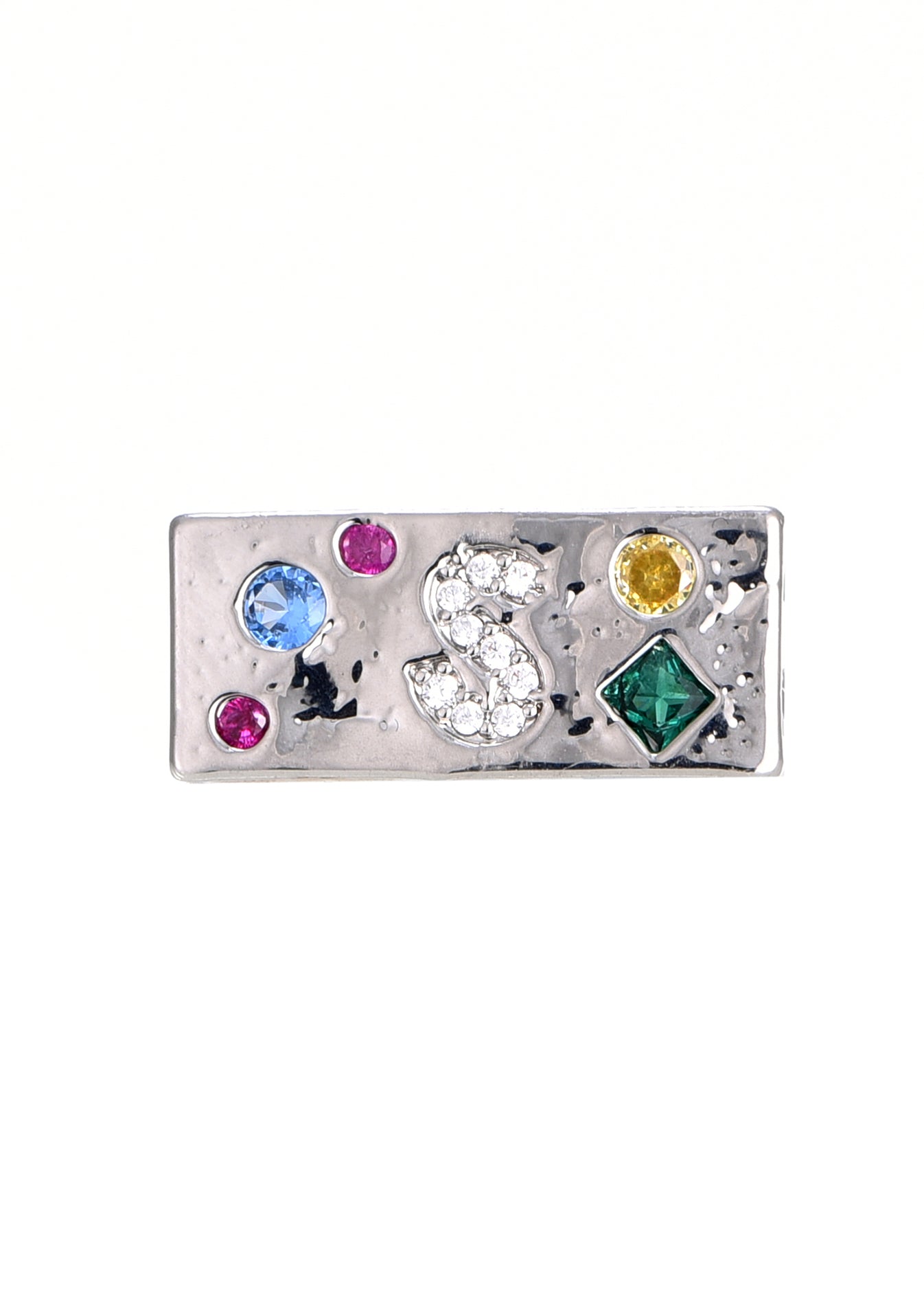 Anello in argento con pietra preziosa S Power