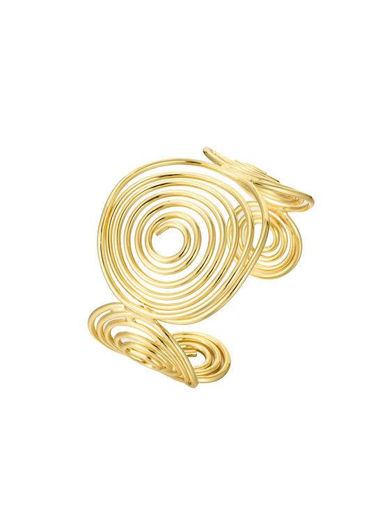 Jacklyn Golden Circle Armreif