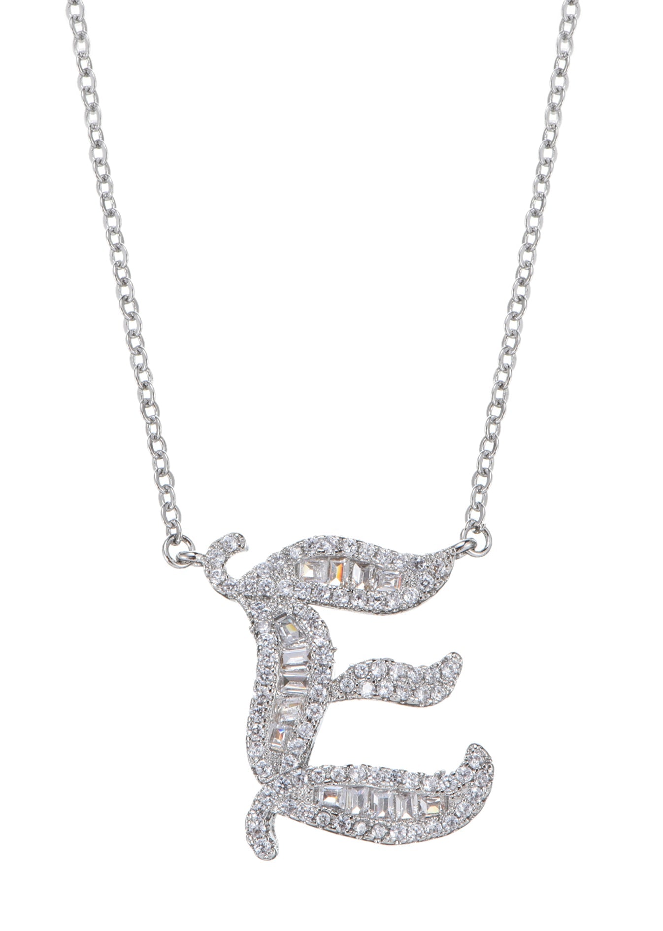 Alphabet Initial Letter Gemstone Necklace