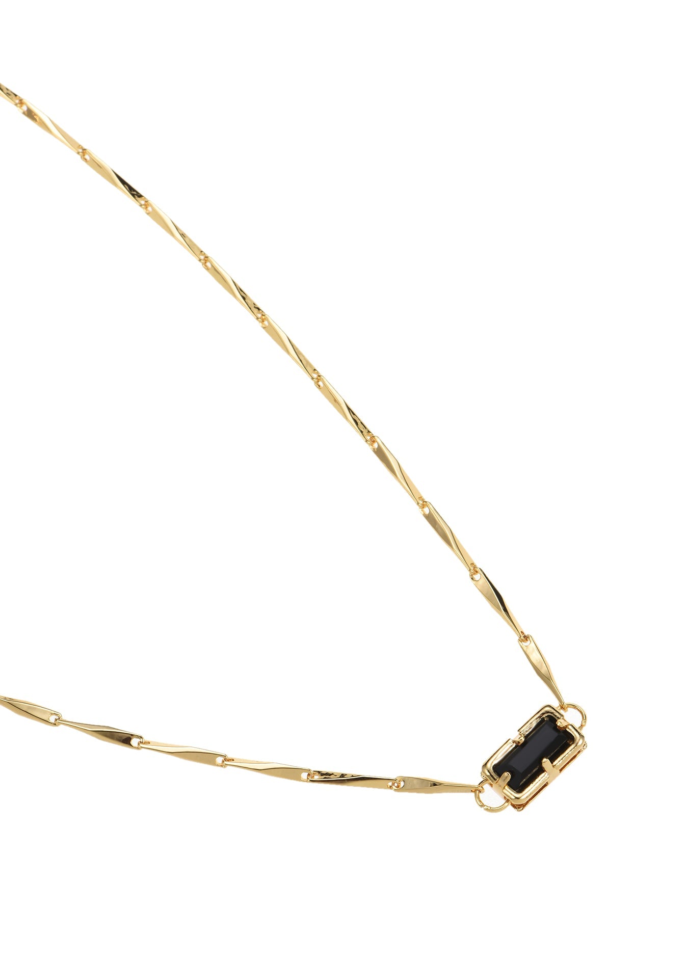 Madelaine Black Stone Necklace