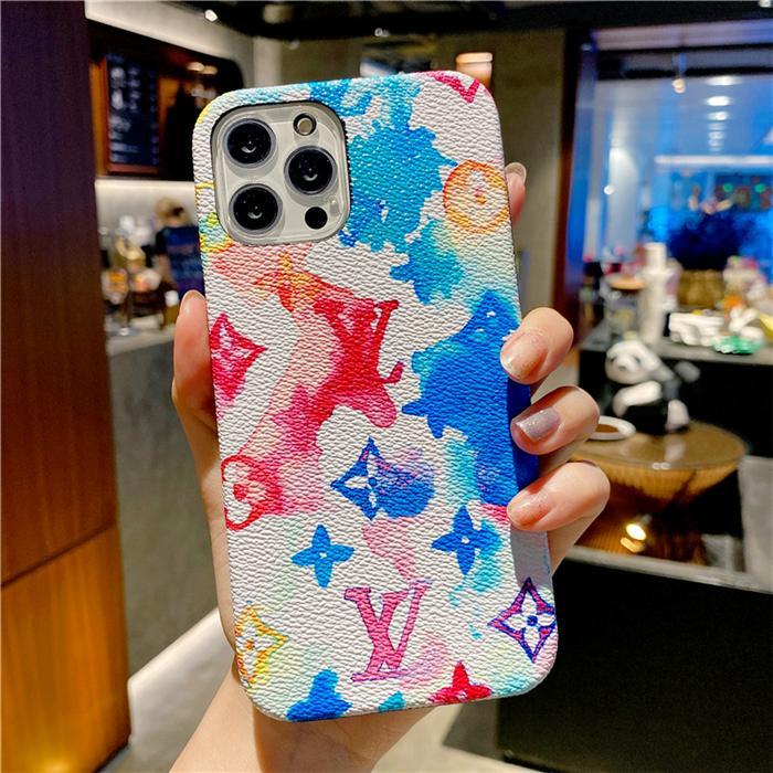 Custodia per telefono blu colorata per iPhone