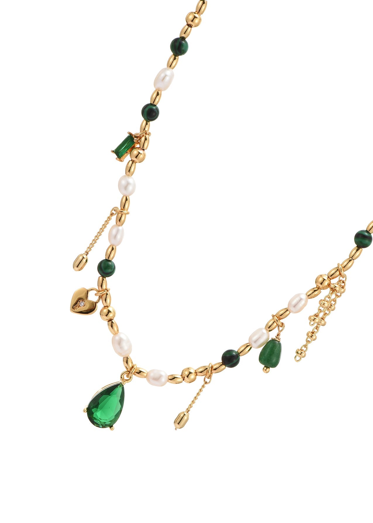Collana romantica dorata Maelle Green