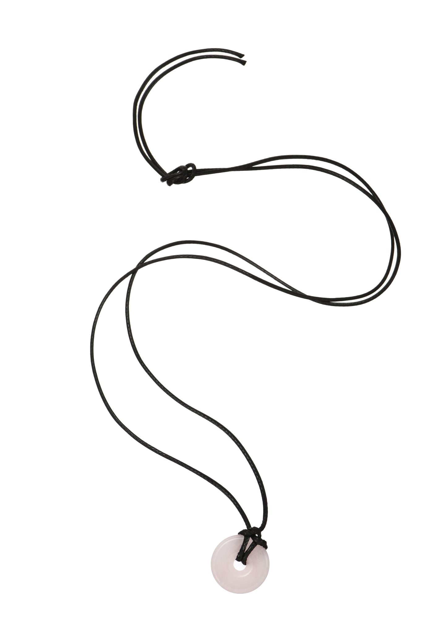 Charm-Kordelkette – Liebe (Rosenquarz)