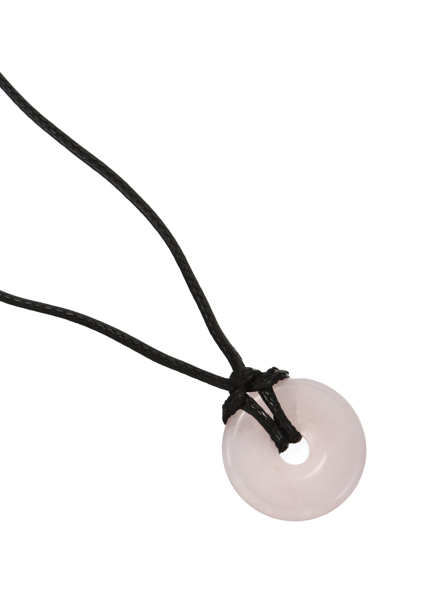 Charm-Kordelkette – Liebe (Rosenquarz)