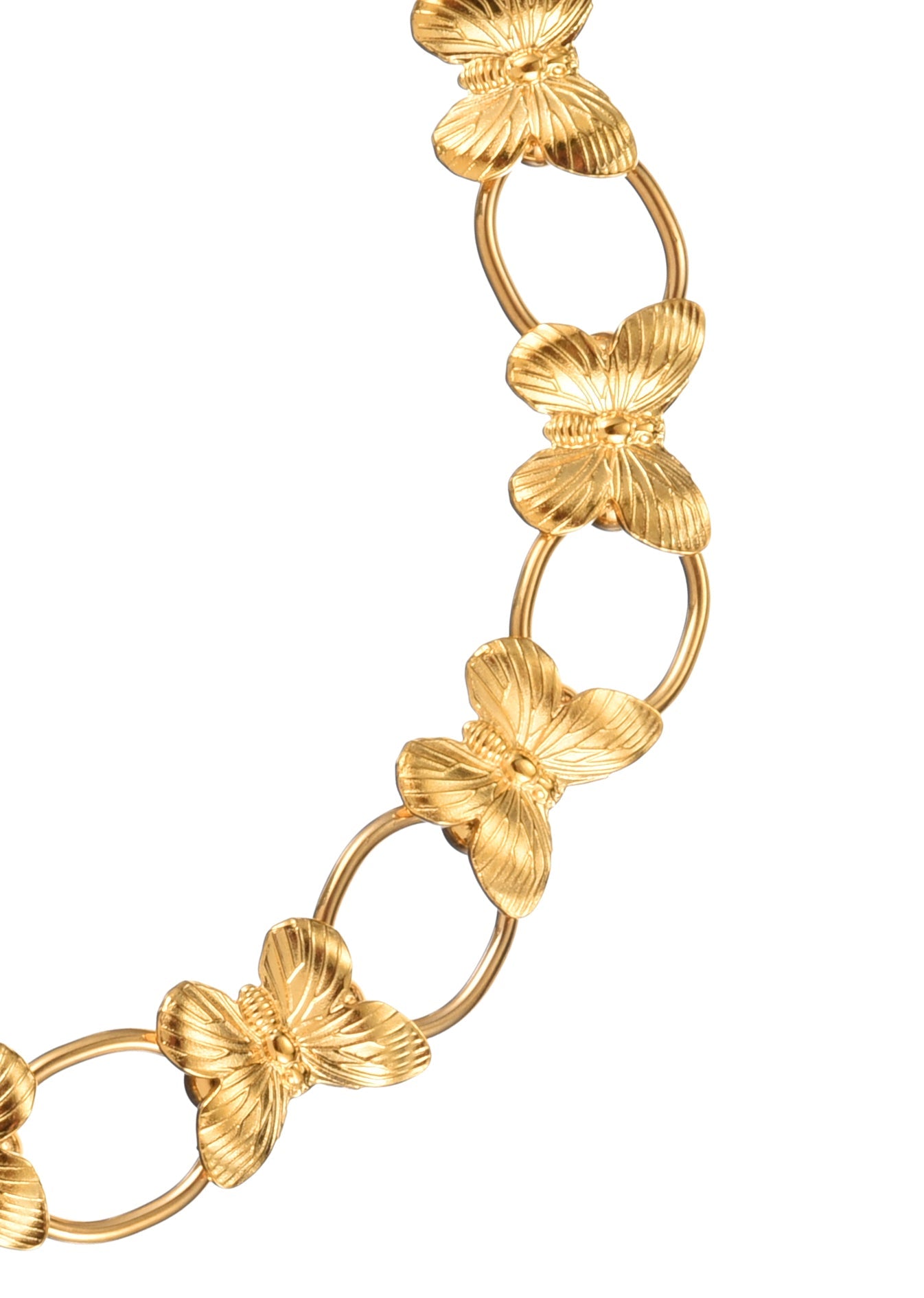 Riesige goldene Mottenkette