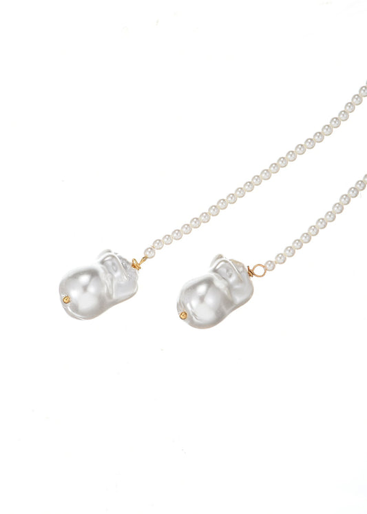 Gina Halskette mit langen Barockperlen