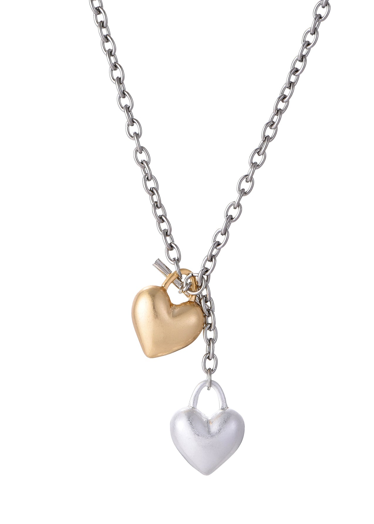 Collana Stella Silver Golden Hearts