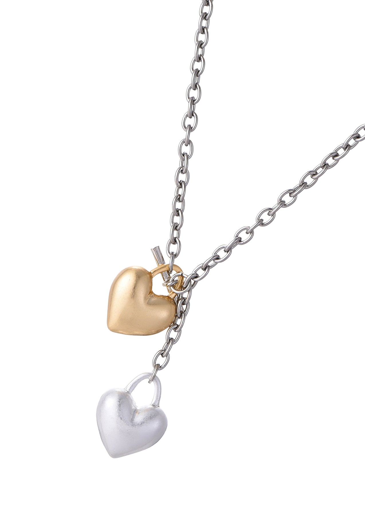Collana Stella Silver Golden Hearts