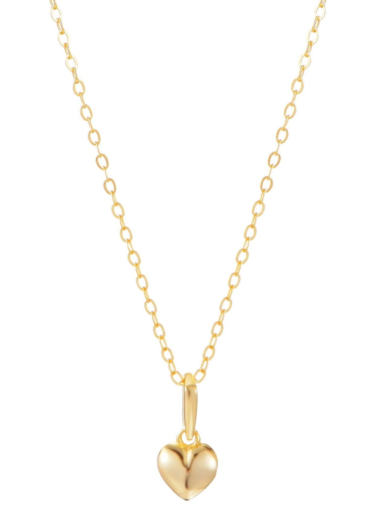 La mia piccola collana a forma di cuore dorato