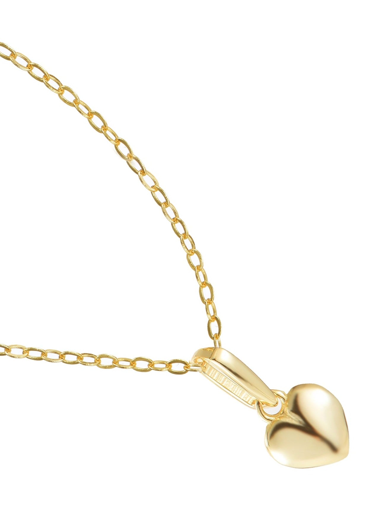 La mia piccola collana a forma di cuore dorato