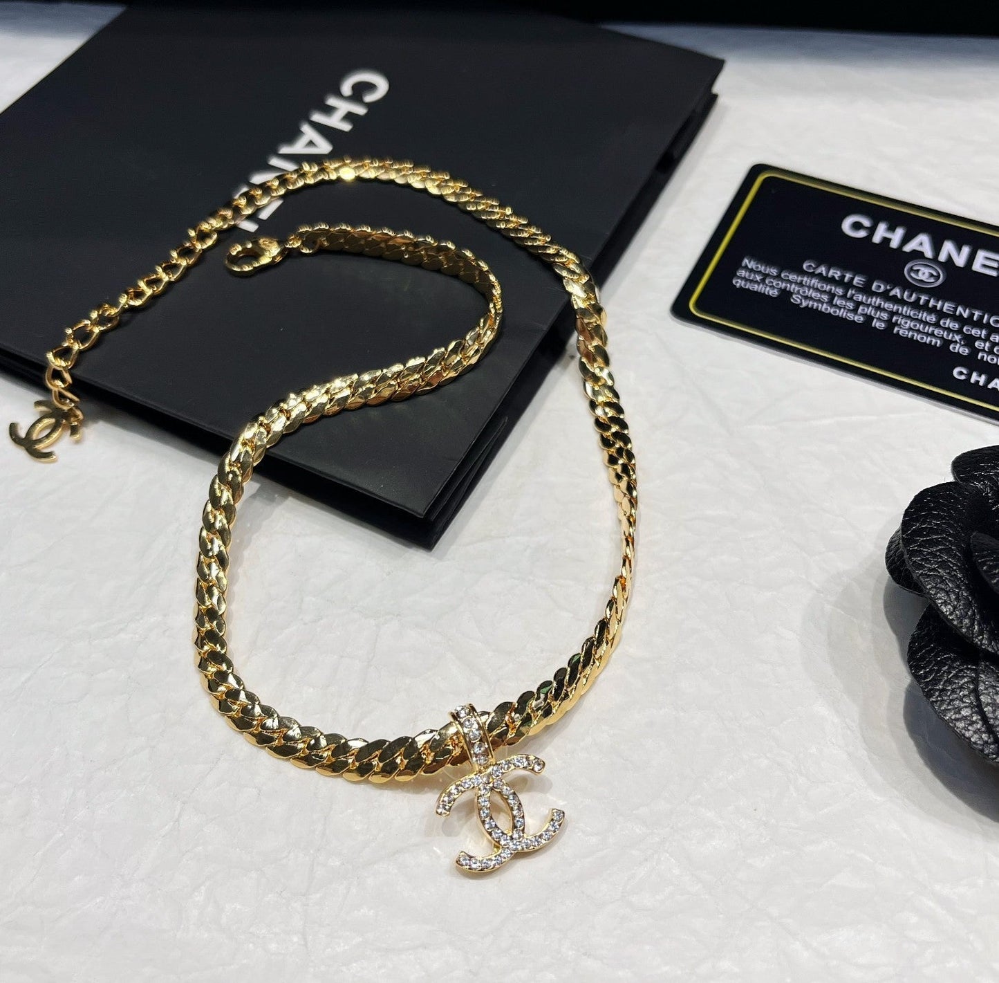 Two Colors Thick Chain Necklace